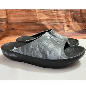 REEL LEGENDS Rebound Sandals Slides Size Men 9 Women 11 Gray White